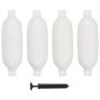 Valties bortų apsaugos, 4vnt., baltos spalvos, 58,5x16,5cm, PVC