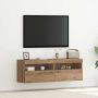 TV sieninė spintelė 2 pcs artisano ąžuolo 60 x 30 x 40 cm