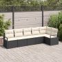 Sofos komplektas 6 pcs Juoda poliratanas