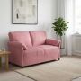 Dvitaškė sofa Rožinė 158 x 83 x 95 cm Aksomas
