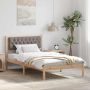 Lovos rėmas Taupe 100 x 200 cm Kietos pušies mediena