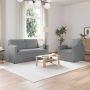 Sofa 2 pcs Šviesiai pilka 158 x 78 x 80 cm audinys