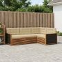 Lauko sofos komplektas 4 pcs Natūralus ir bežinis