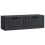 Sieninė TV spintelė Juoda 98 x 31 x 30 cm Apdirbta mediena