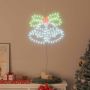 Kalėdų varpelis su 144 LED Įvairiaspalvis 57 x 47,5 cm PVC