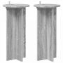 Augalų stovas 2 pcs Pilka sonoma ąžuolo 29,5 x 29,5 x 60 cm