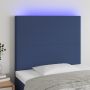 Galvūgalis su LED, mėlynos spalvos, 80x5x118/128cm, audinys