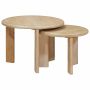 Sudediami kavos stalai 2 pcs Juoda Kietas mango medis