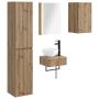 Vonios baldų rinkinys 5 pcs Artisano ąžuolo