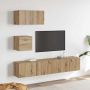 TV spintelių komplektas 3 pcs Amatininkų ąžuolas