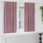 Užtemdymo užuolaidos 2 pcs Tamsiai rožinė 140 x 175 cm Aksomas