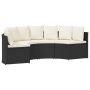 Sofos komplektas 2 pcs Juoda