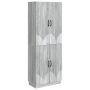 Spintelė 2 pcs Pilka Sonoma Apdirbta mediena