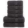 Rankšluosčių rinkinys SOLUND, 6vnt., antracito, 600g/m²