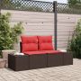Sodo sofa su pagalve 184 x 62 x 69 cm poliratanas