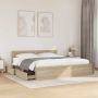 Lovos rėmas 2 pcs Sonoma 193 x 203 cm Apdirbta mediena