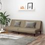 Dvivietė sofa-lova, kapučino spalvos, dirbtinė oda
