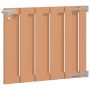 Sodo vartai 100 x 80 cm WPC ir aliuminis Ruda