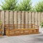 Lauko sofos komplektas 3 pcs Natūrali