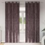 Aksominio tipo užuolaidos 2 pcs Ruda 260 x 140 cm Aksomas