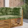 Lauko sofa pagalvėlė 3 pcs Lapų dizainas Poliesteris