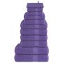 12 dalių rankšluosčių komplektas FROGN violetinis, 360 g/m²