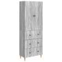 Spintelė 2 pcs Pilka Sonoma 66 x 34,5 x 90 cm Apdirbta mediena