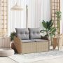 Sodo sofa Smėlio 121 x 62 x 69cm poliratanas