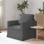 Sofa Tamsiai pilka 78 x 78 x 80 cm audinys