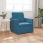 Sofa lova 60cm Mėlyna Aksomas