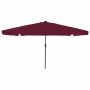 Sodo skėtis Bordo raudona 395 x 395 x 245 cm Poliesteris