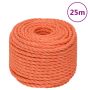 Darbo virvė, oranžinės spalvos, 14mm, 25m, polipropilenas