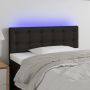 Galvūgalis su LED, juodos spalvos, 80x5x78/88cm, audinys