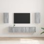 TV sieninė spintelė 2 pcs Pilkas Sonoma 30 x 31 x 60 cm