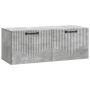 Sieninė TV spintelė Betono pilka 78,5 x 31 x 30 cm