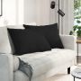 Sofa Pagalvės 2 pcs Juoda 70 x 50 cm audinys