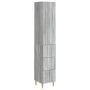 Spintelė 2 pcs Pilka Sonoma 33 x 34,5 x 90 cm Apdirbta mediena