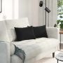Sofa Pagalvės 2 pcs Juoda 50 x 30 cm Kordūrinis audinys