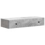 Sieninis šoninis staliukas Betono pilka 87,5 x 34,5 x 17 cm