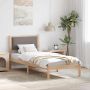 Lovos rėmas Taupe 80 x 190 cm Kietos pušies mediena