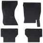 Automobilių kilimėlis 4 pcs Juoda tinka Audi A4 B9 , A5 B9 TPE