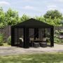 Pavėsinė 3 x 3 m Juoda Poliesteris ir plienas 190 gsm