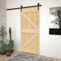 Slankios durys Natūrali ir juoda 90 x 210 cm