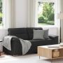 Dvivietė sofa, juoda, 180x81x84 cm, dirbtinė oda