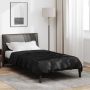 Vasaros antklodė Juoda 220 x 135 cm Satin ir mikropluoštas