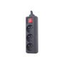 EnerGenie | Power strip, 3 FR sockets, 10 A, C14 plug | EG-PSU3F-01