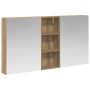 Vonios spintos komplektas su lentyna 3 pcs 130 x 14,5 x 70 cm