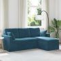 Sofa Mėlyna 198 x 134 x 80 cm Aksomas
