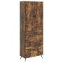 Spintelė 2 pcs Dūminio ąžuolo 66 x 34,5 x 90 cm