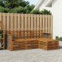 Lauko sofos komplektas 4 pcs Natūrali
